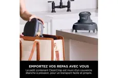 Ninja Crispi Airfryer en verre FN101EUGY Bleu Gris FN101EUGY