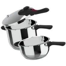 TAURUS lot de 2 cocotte  rapide  4+6L