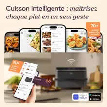Cosori air frayer 10L twinfry friteuse smar 4 resistance