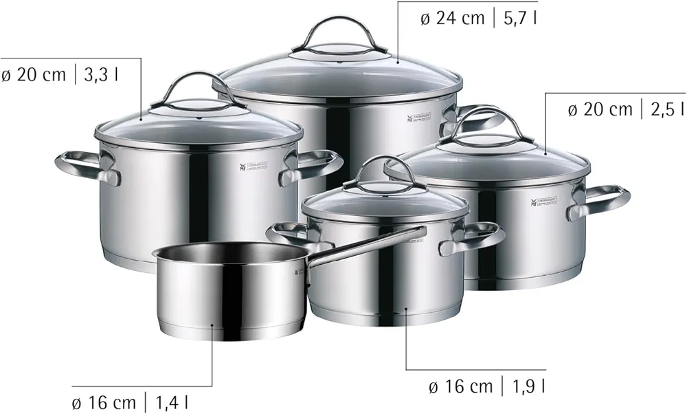 WMF Batterie de cuisine Provence Plus 5 pièces 0721056380