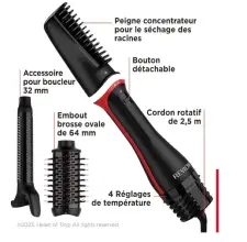Brosse coiffante Revlon Multistyler One-Step 3 EN 1 RVDR5333
