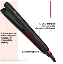 Revlon Lisseur Smoothstay RVST2211PE 50 W Noir