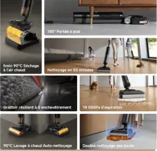 Dreame H12 Pro FlexReach  Aspirateur laveur intelligent