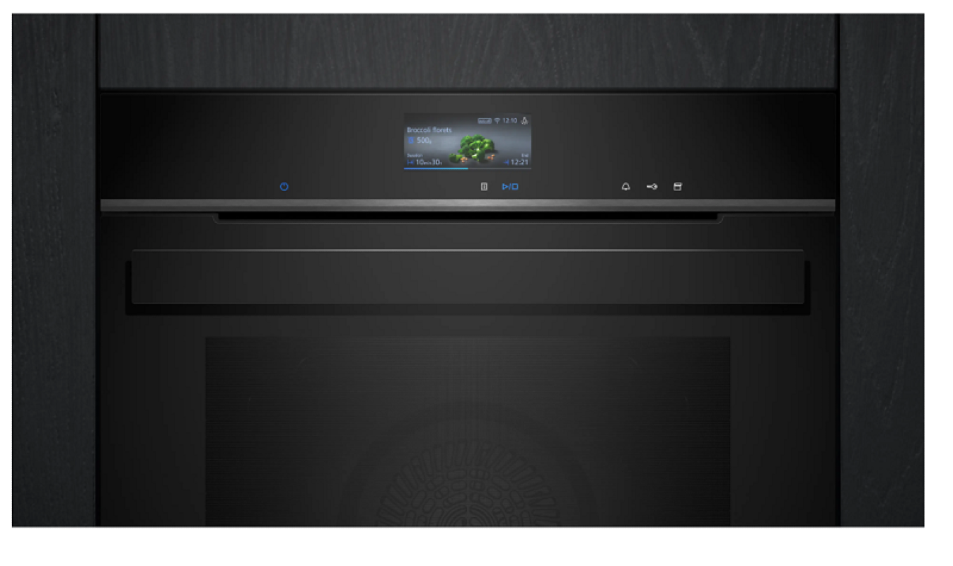 Siemens Four iQ700 HR976GMB1 Vapeur Pyrolyse 71L Encastrable