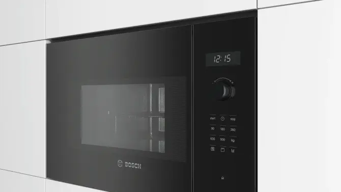 Bosch Micro ondes grill  encastrable Série 6 noir BEL554MB0