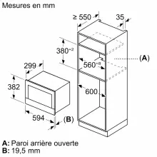 Siemens iQ700 Micro-ondes Encastrable BF922R1B1