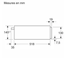 Siemens tiroir chauffant iQ700  BI710C1B1