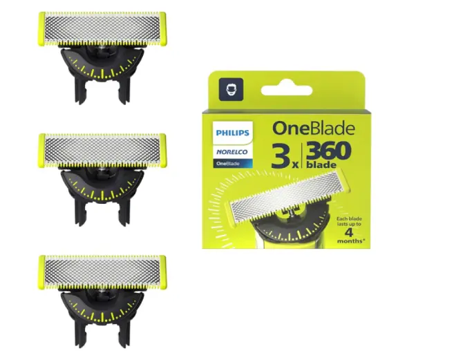 Philips Lame flexible OneBlade 360° lot de 3 lames  QP430/50