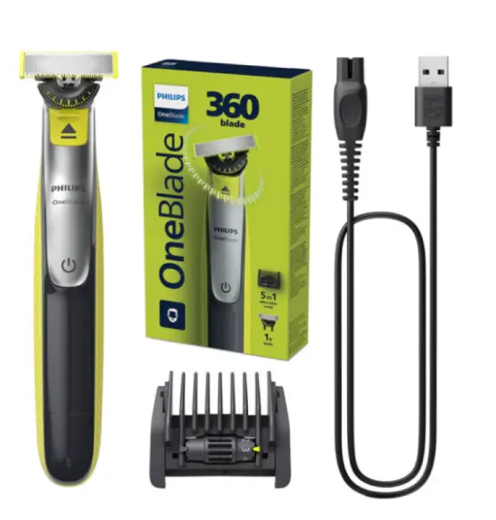 Philips Tondeuse rasoir a barbe OneBlade 360 Visage QP2734