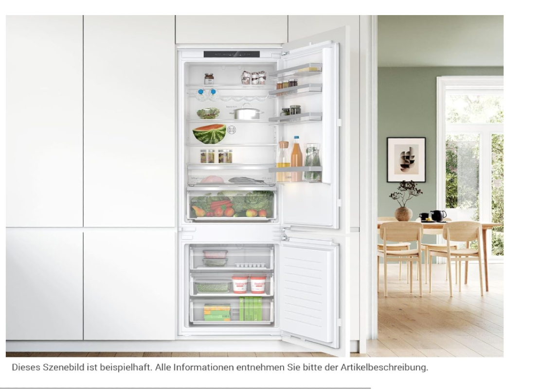 Réfrigérateur Combiné Encastrable Bosch Série4 KBN96VFE 383L