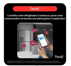 Réfrigérateur Américain LG GSLC40EPFE  638 L