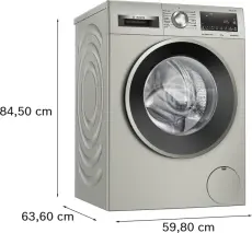 Lave-linge Bosch Série 6 WUU28T8XES inox anti-traces 8 kg