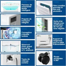 VALBERG Déshumidificateur purificateur  d'air   30L/H
