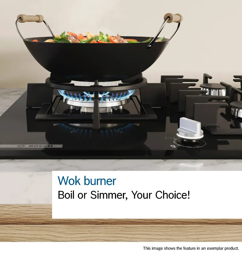 BOSCH Plaque de cuisson Serie 6 flamselect 90 cm PPM9A6I40