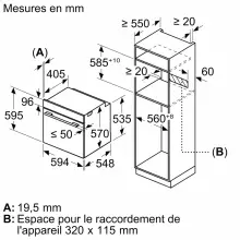 Bosch four encastrable serie 6 HBA572BB4  60cm