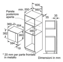 Bosch  Micro ondes encastrable  Série 6  BFL554MB0