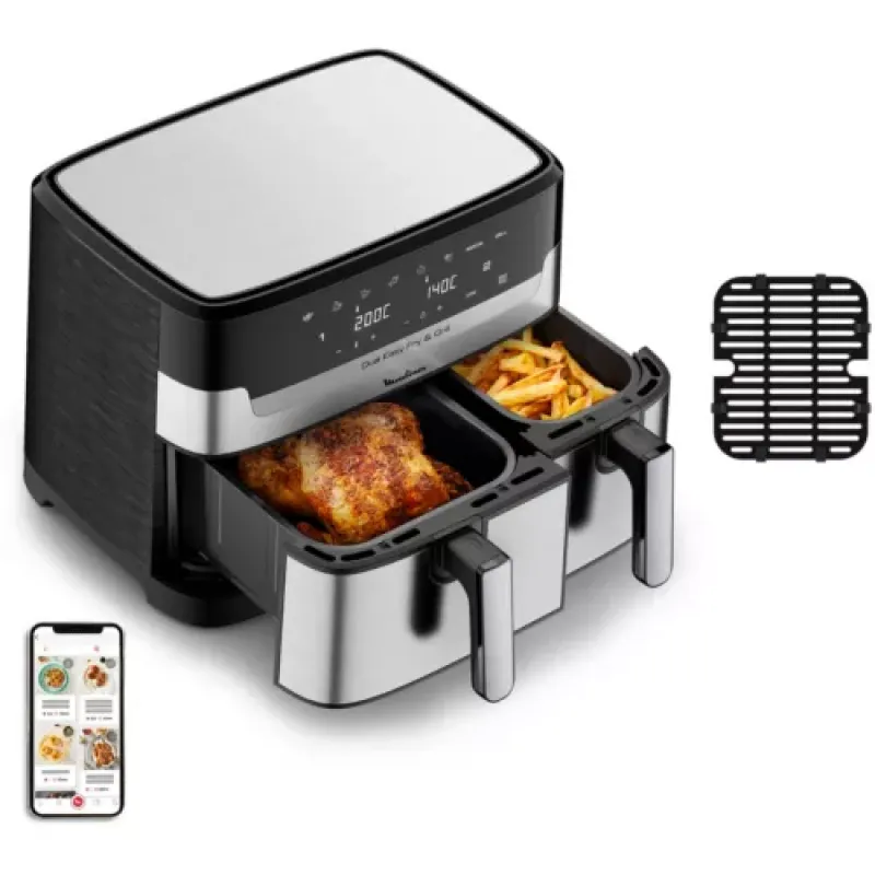 Moulinex Airfryer Double 8,3 L EZ905D20 Inox
