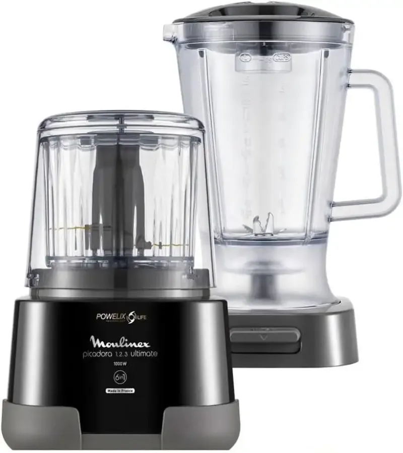 Moulinex Hachoir Mixeur Bol Verre 1000 W DP8158