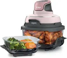 Ninja Crispi FN101PK Système Cuisson 4 en 1 en Verre