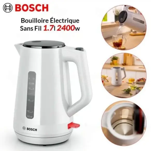 Bouilloire Bosch 1.7L Blanc MyMoment TWK1M121