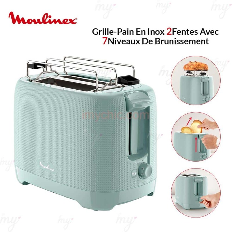 Moulinex Grille-pain 2 fentes Morning LT2M1310