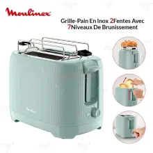 Moulinex Grille-pain 2 fentes Morning LT2M1310