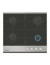 PROFF P615 Plaque de Cuisson Verre Noir Bordure Inox