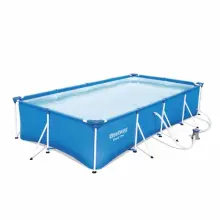 Bestway piscine carrée  4x2.11x0.81m 56405