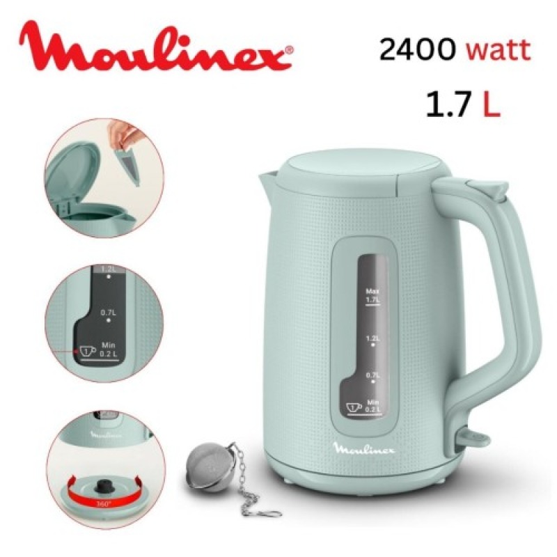 Moulinex morning plus bouilloire électrique 1.7l by2m1310