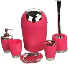Ensemble de salle de bain 5 pièces  Rose