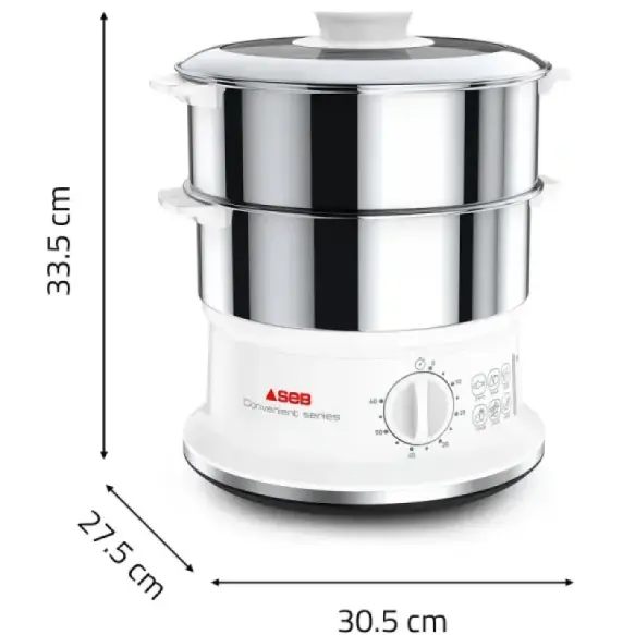 Seb  Cuiseur vapeur VC145100 Capacité bol 6 L Minuteur