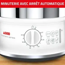 Seb  Cuiseur vapeur VC145100 Capacité bol 6 L Minuteur