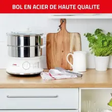 Seb  Cuiseur vapeur VC145100 Capacité bol 6 L Minuteur