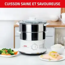Seb  Cuiseur vapeur VC145100 Capacité bol 6 L Minuteur