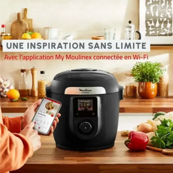 Moukinex cookeo multicuiseur 6L CONNECT WIFI CE952810