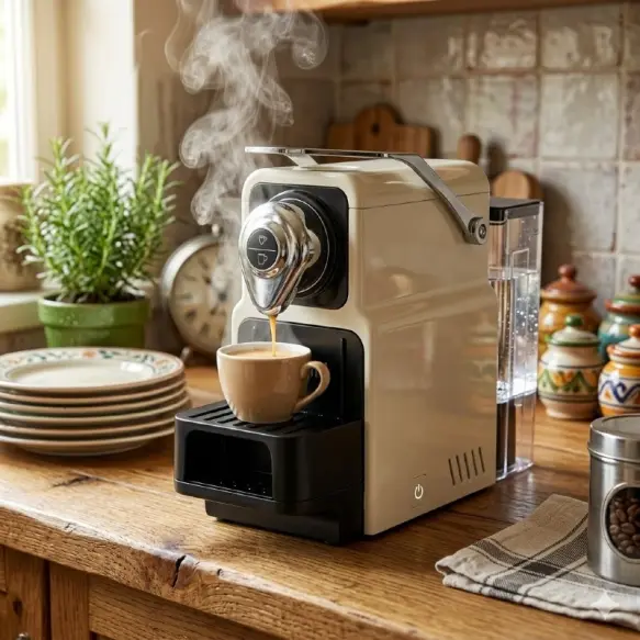 Protefal Machine à café Capsul Blanc 1400W EM-101C Blanc