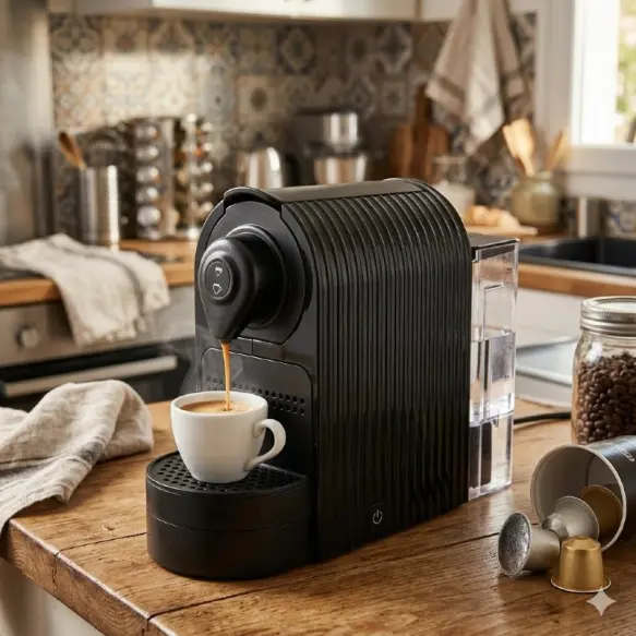 Protefal machine a café capsule 1400W EM-201C Noir