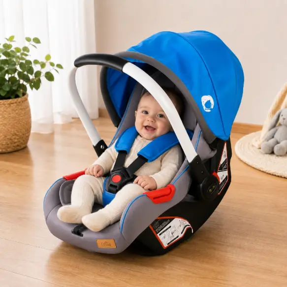 Chanou Kids Siége auto  bébé avec bras en aluminium Bleu 2