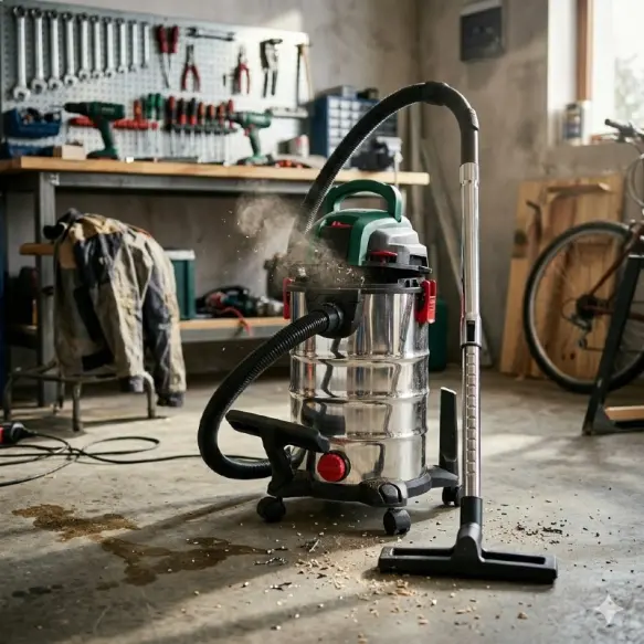 Parkside PWD 25 C4 Aspirateur Eau Poussière 1400W  25L Inox