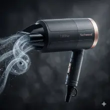 Techwood Sèche Cheveux Pliable Voyage  1300 W  TSC-1296