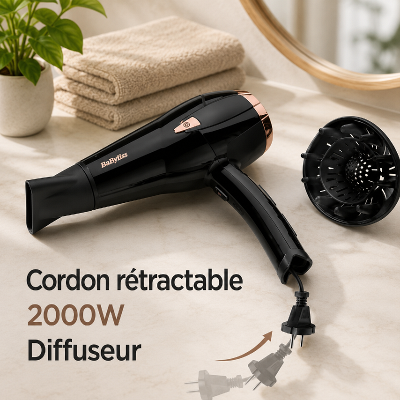 Babyliss sèche-cheveux 2000 W D373E