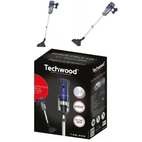 Techwood aspirateur balai 2EN1 600w TAB-958