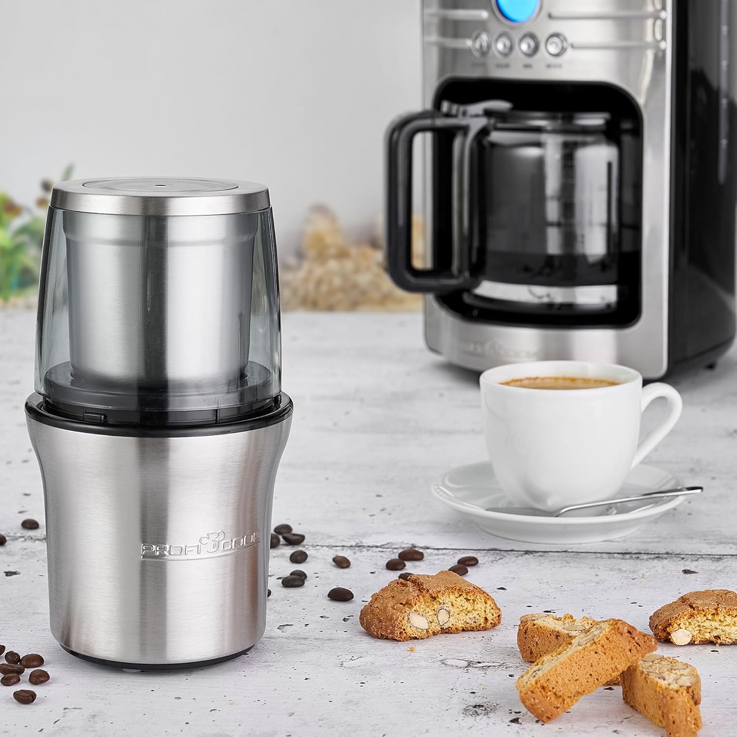 Proficook moulin a café 2en1 200w argent Pc Ksw 1021 N