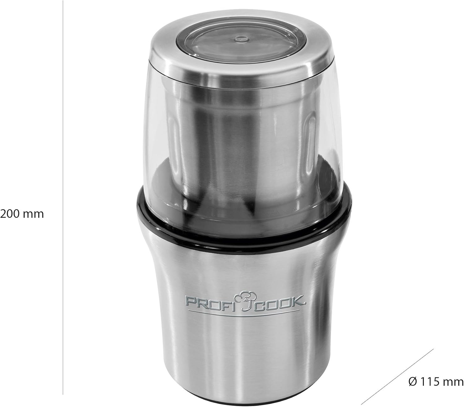 Proficook moulin a café 2en1 200w argent Pc Ksw 1021 N