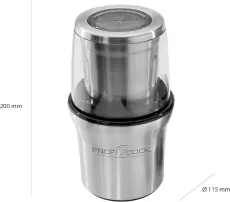 Proficook moulin a café 2en1 200w argent Pc Ksw 1021 N