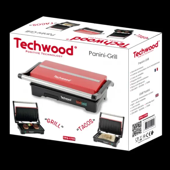 Techwood TPG-1755 grill panineuse 750w