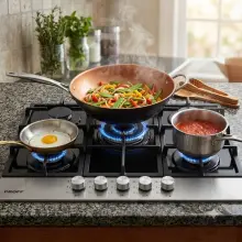 PROFF P902 Plaque De Cuisson 5 Feux Inox