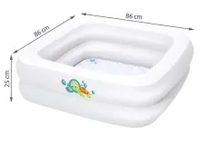 Bestway piscine gonflable 86x86x25Cm-51116