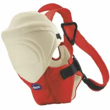 Chicco Porte bébé avec cache tête Biege/Rouge