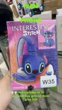 Casque Audio Sans Fil W35 - Design 3D "Interesting Stitch"